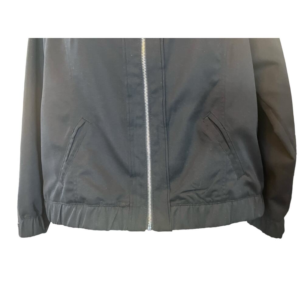 Allison Daley Women's Black Full Zip  Long-Sleeve Chest Pocket Jacket SZ 12 - Picture 4 of 9